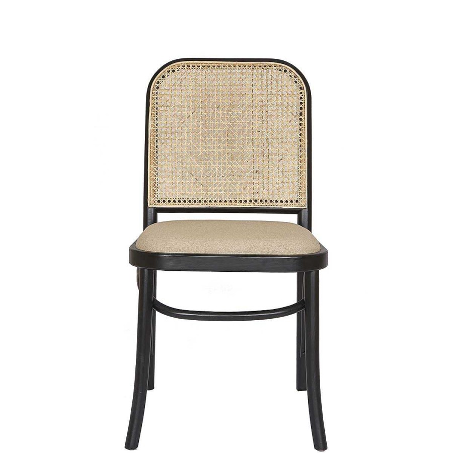 Vintahome Silla De Comedor Lion Tapizada Negro Sillas De Comedor