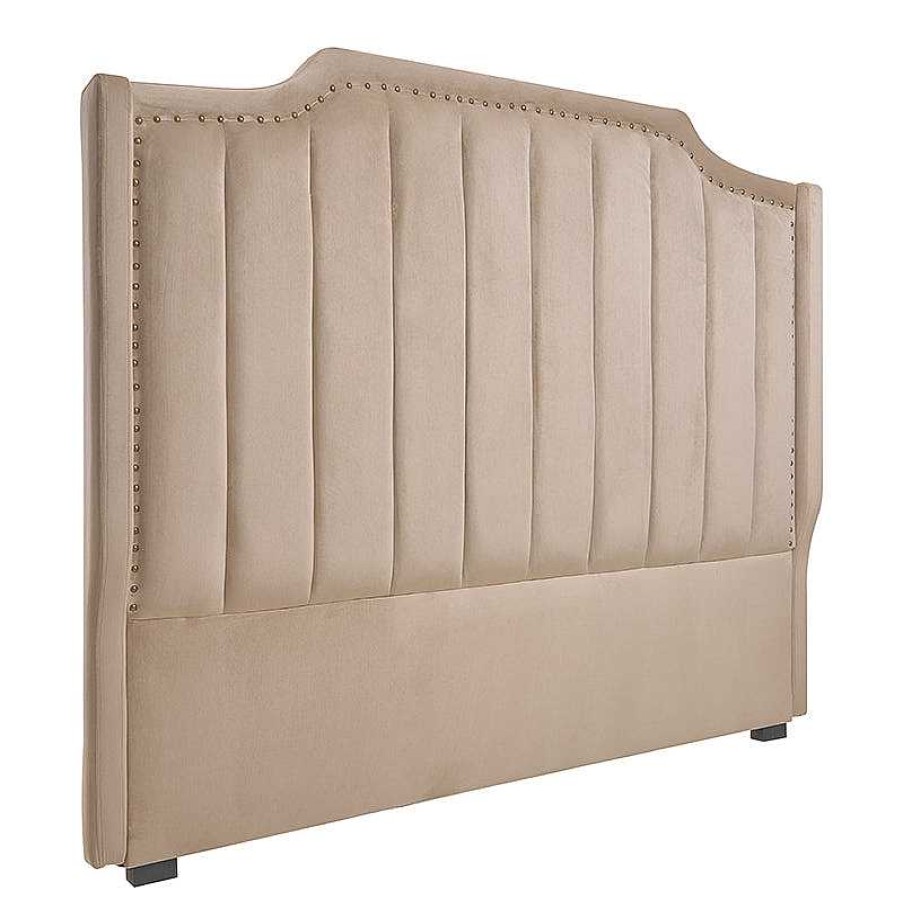 Vintahome Cabecero Cl Sico Terciopelo Beige Milan Cabeceros Cama