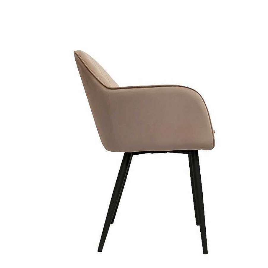 Vintahome Silla De Comedor Terciopelo Velur-Beige Sillas De Comedor