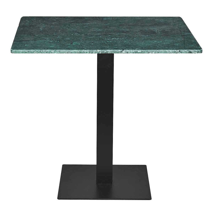 Vintahome Mesa De Bar Base Lisboa Tapa M Rmol Verde Cuadrado 70X70Cms Mesas De Bar Y Restaurante