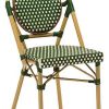 Vintahome Silla Parisina Calais Verde Sillas De Exterior