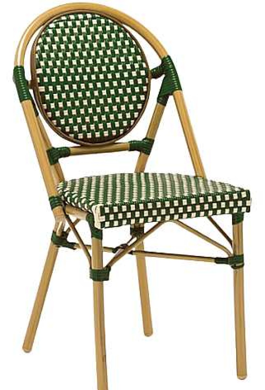 Vintahome Silla Parisina Calais Verde Sillas De Exterior