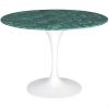 Vintahome Mesa De Comedor Tuli Tapa M Rmol Verde 120Cm Mesas De Bar Y Restaurante