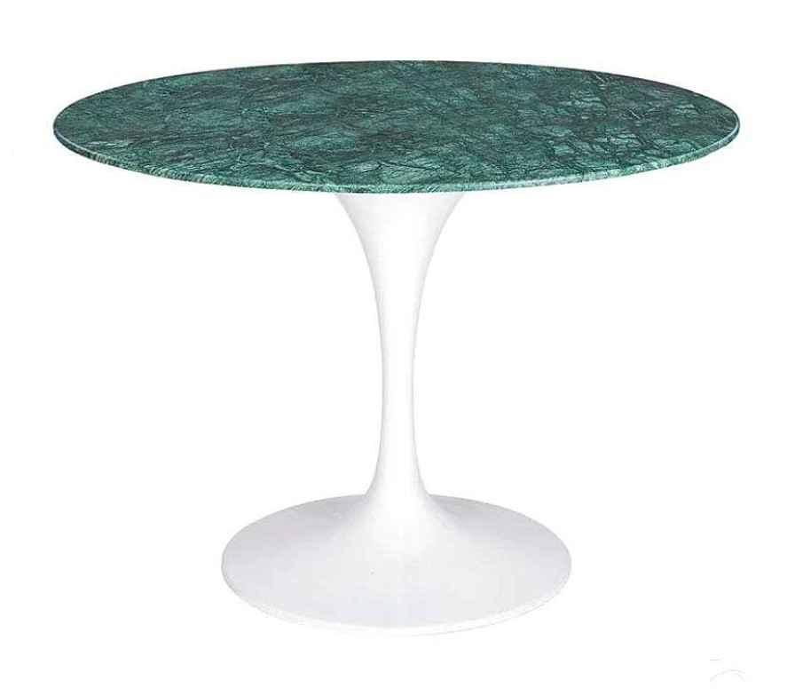 Vintahome Mesa De Comedor Tuli Tapa M Rmol Verde 120Cm Mesas De Bar Y Restaurante