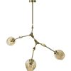 Vintahome L Mpara De Techo 3 Brazos Oro Chandelier L Mparas De Techo