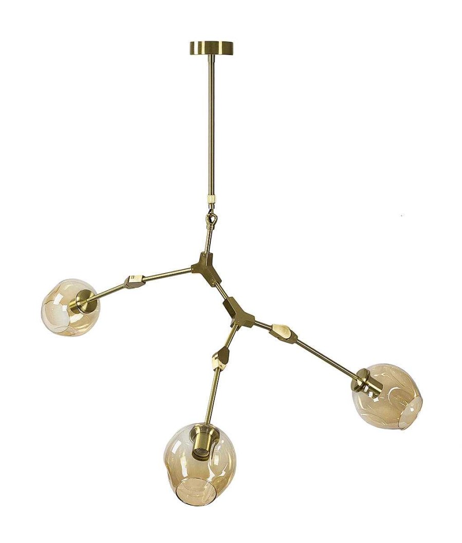 Vintahome L Mpara De Techo 3 Brazos Oro Chandelier L Mparas De Techo