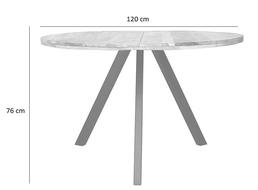 Vintahome Mesa De Comedor Vintage Madera 120 Truman Mesas Vintage