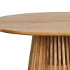 Vintahome Mesa De Comedor Redonda Madera 120 Cm Mesas Vintage