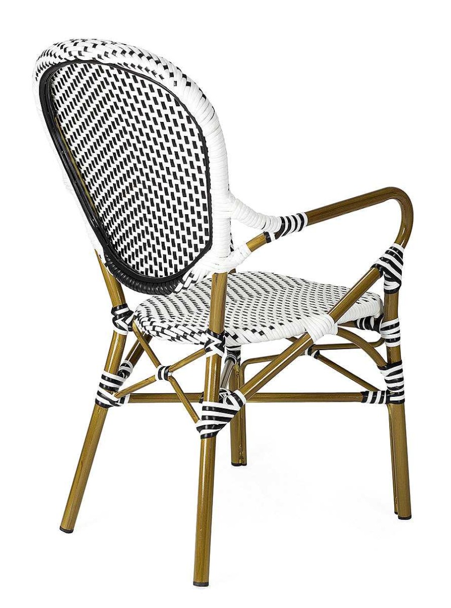 Vintahome Silla De Terraza Bistro Parisina Arzu Blanco Sillas De Exterior