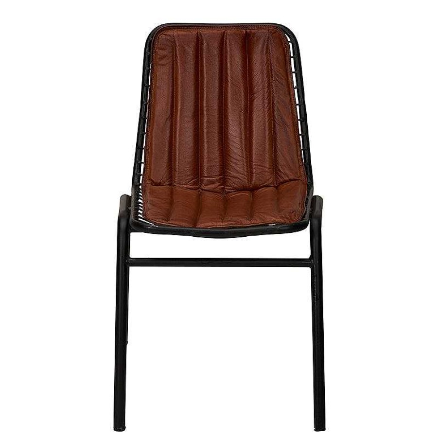 Vintahome Silla Comedor Rejilla Y Acolchado Cuero Harry Sillas De Comedor