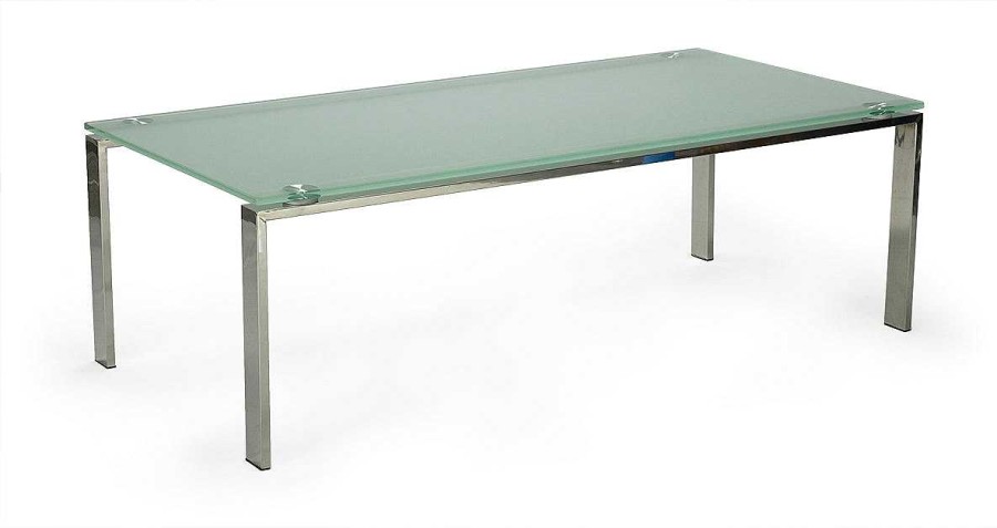 Vintahome Mesa De Centro Artic 120X60 Cm Cristal Mesas De Centro