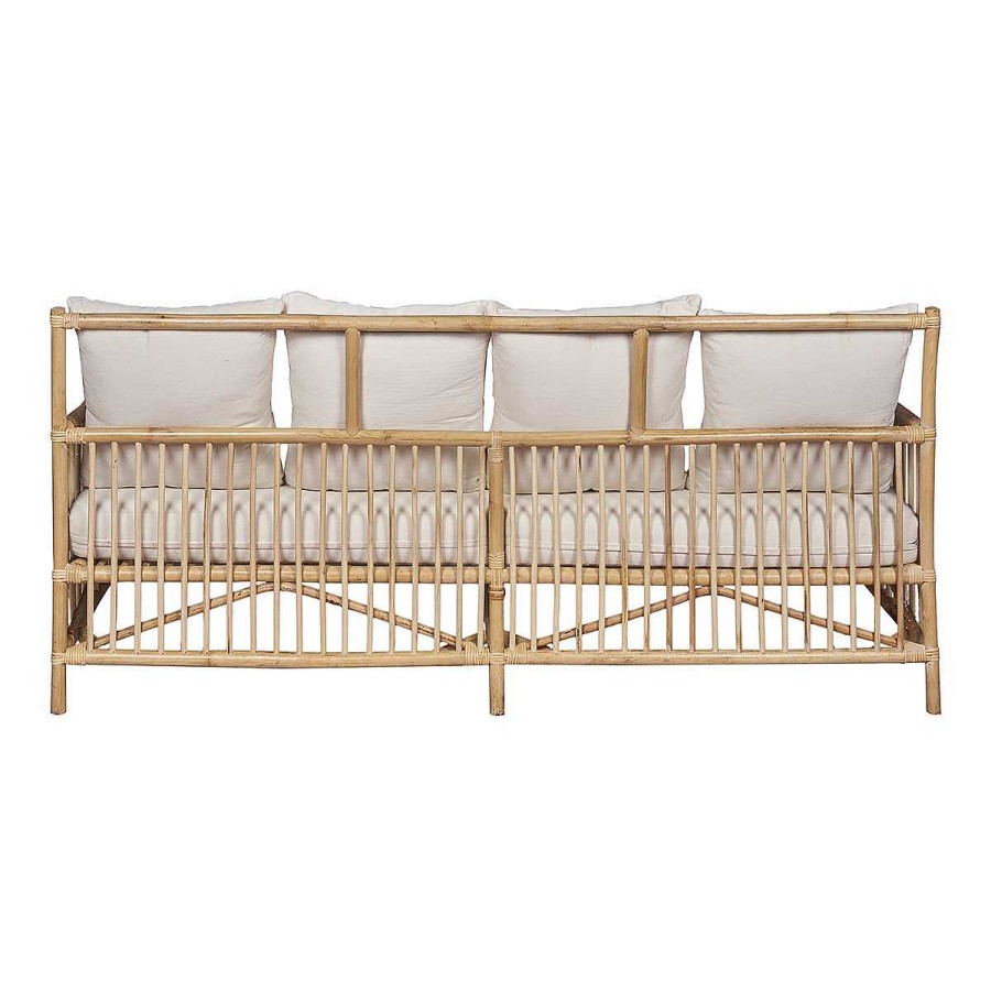 Vintahome Sofa Rattan Natural Con Cojines Markus Sof S N Rdicos