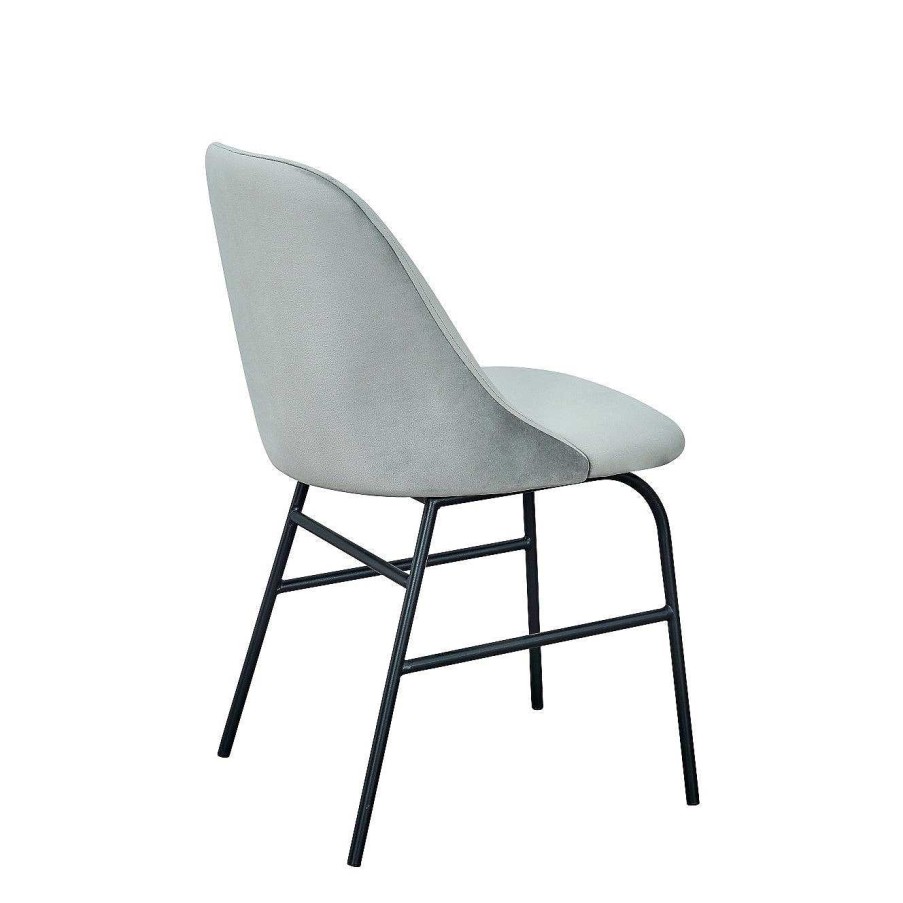 Vintahome Silla Comedor Azalea Terciopelo Gris Sillas De Comedor