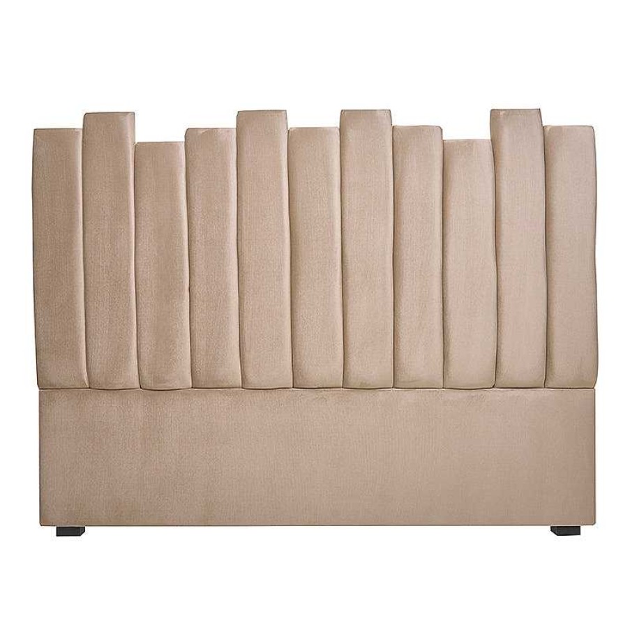 Vintahome Cabecero De Cama 160 Terciopelo Beige Kenya Cabeceros Cama