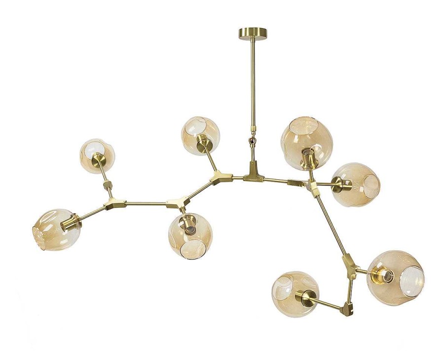 Vintahome L Mpara De Techo 8 Brazos Oro Chandelier L Mparas De Techo