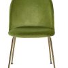 Vintahome Silla Comedor Veza Gold Terciopelo Verde Oliva Sillas De Comedor