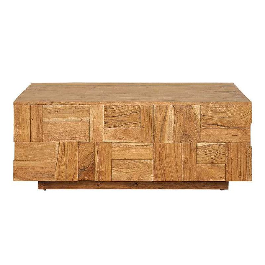 Vintahome Mesa De Centro Rectangular De Madera Tikk Mesas Vintage